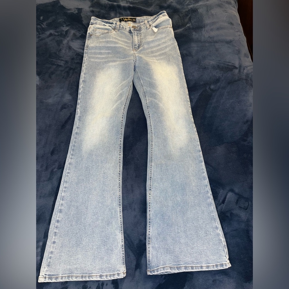 Indigo Rein Light Blue Flare Jeans